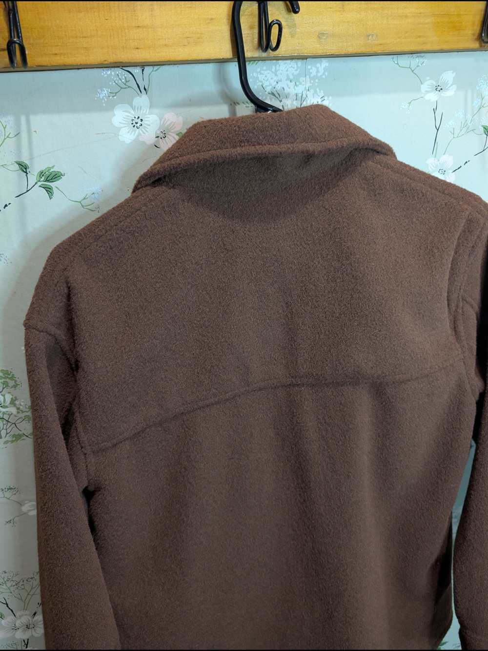Joie Brown Fleece Button-Up Shacket - Picture 7 of 7
